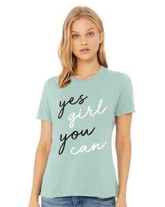 Yes Girl SS Tee - Green