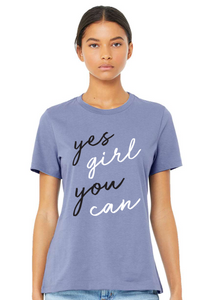 Yes Girl SS Tee - Blue