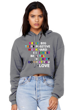 Load image into Gallery viewer, Do What You Love - Crop Hoodie
