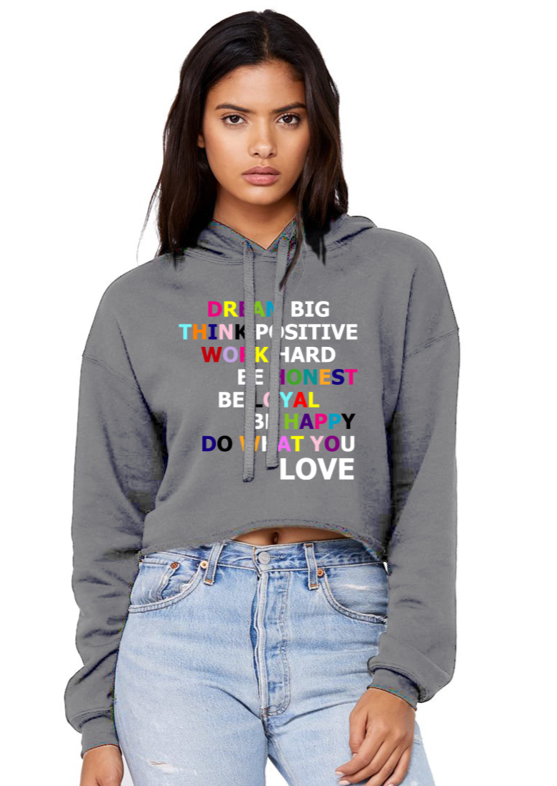 Do What You Love - Crop Hoodie