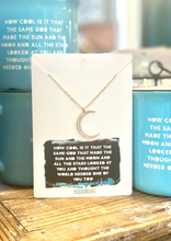 Load image into Gallery viewer, How Cool Is God Necklace - Moon
