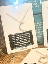 Load image into Gallery viewer, How Cool Is God Necklace - Moon
