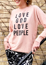 Load image into Gallery viewer, Love God Love People LS Crewneck
