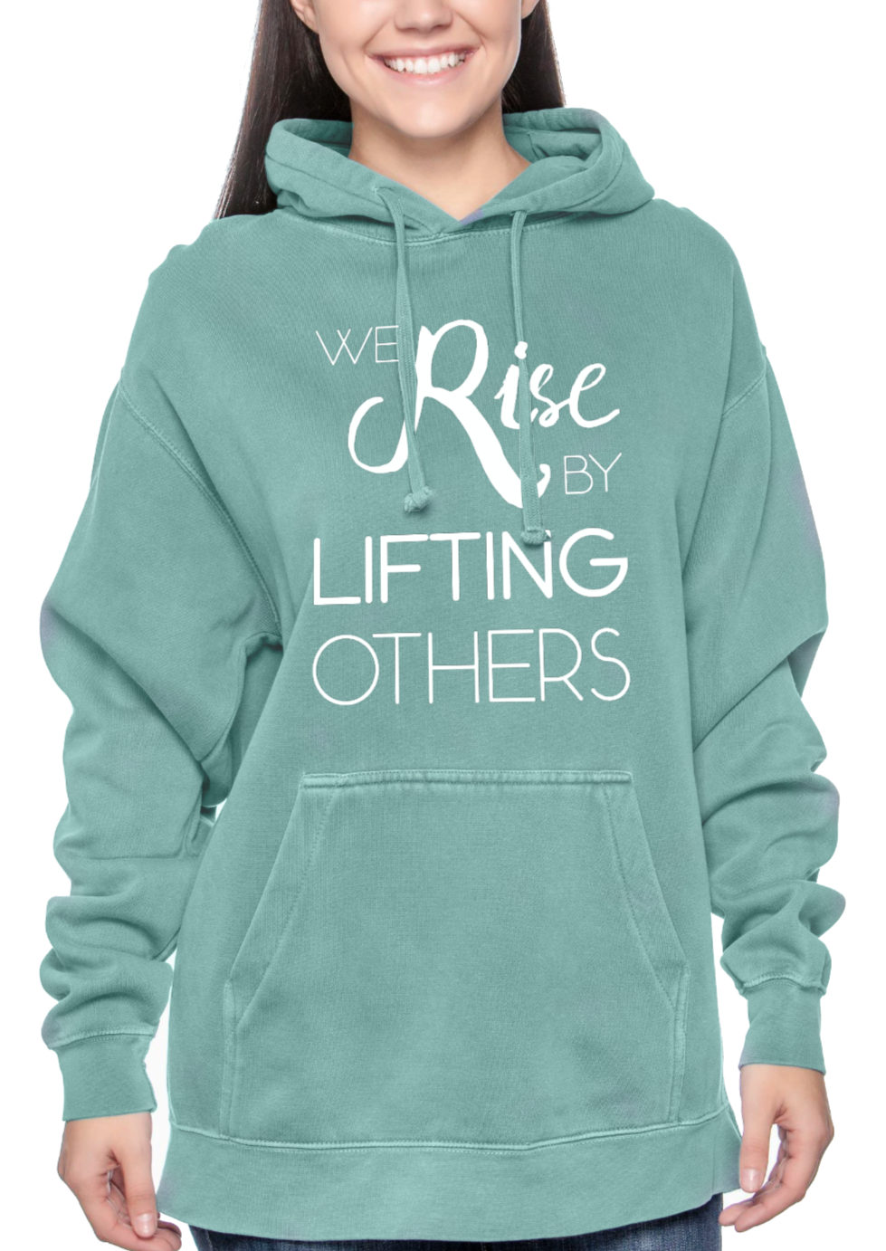 We Rise Unisex Hoodie - Green