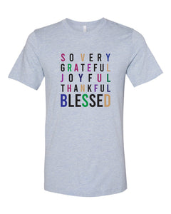 Blessed - Blue Short Sleeve