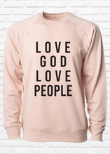 Load image into Gallery viewer, Love God Love People LS Crewneck
