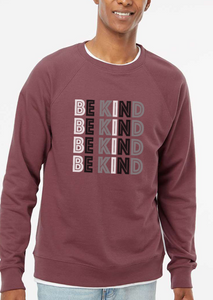 Be Kind LS Crewneck - Merlot