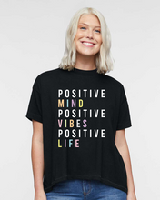 Load image into Gallery viewer, Positive Vibes Hi-Lo Tee
